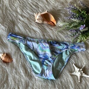 Victoria's Secret Blue and Green Artistic Bikini